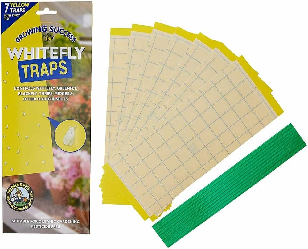 Growing Success Greenhouse Whitefly Traps, 7 Traps Per Pack